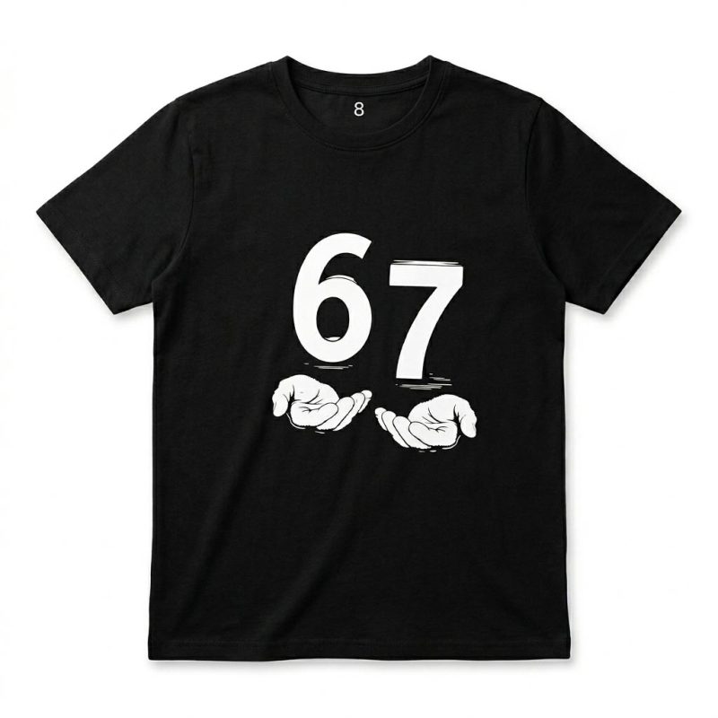 6 - 7  Black T-Shirt