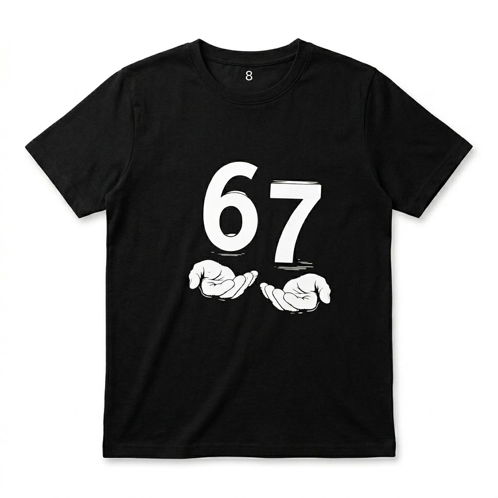 6 - 7  Black T-Shirt